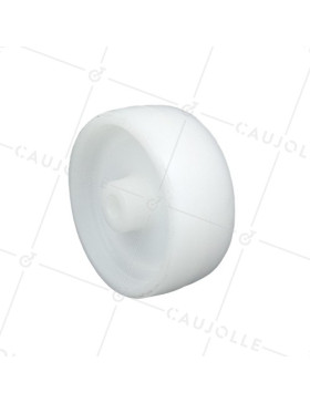 Ruota POLIPROPILENE DIAMETRO 100 MM CARICO 80 KG ASSE 11 MM LISCIO - S2450P100 • Caujolle