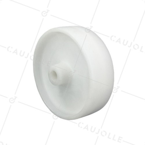 Ruota POLIPROPILENE DIAMETRO 125 MM CARICO 100KG ASSE 12 MM - S2450P • Caujolle