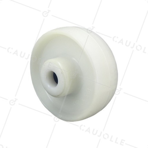 Ruota POLIPROPILENE DIAMETRO 125 MM CARICO 200 KG ASSE 20 MM RULLO - S2450P125R20 • Caujolle