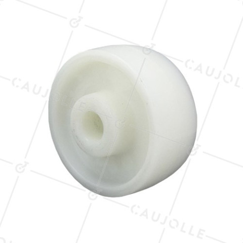 Ruota NYLON AD ALTA CAPACITÀ DIAMETRO 100 MM CARICO 500 KG ASSE 20 MM LISCIO • Caujolle