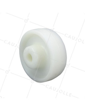 Ruota NYLON AD ALTA CAPACITÀ DIAMETRO 125 MM CARICO 600 KG ASSE 20 MM LISCIO • Caujolle