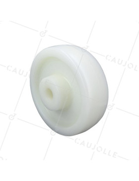 Ruota NYLON DIAMETRO 150 MM CARICO 750 KG ASSE 20 MM LISCIO • Caujolle