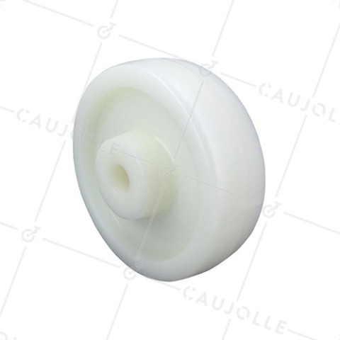 Ruota NYLON DIAMETRO 150 MM CARICO 750 KG ASSE 20 MM LISCIO • Caujolle