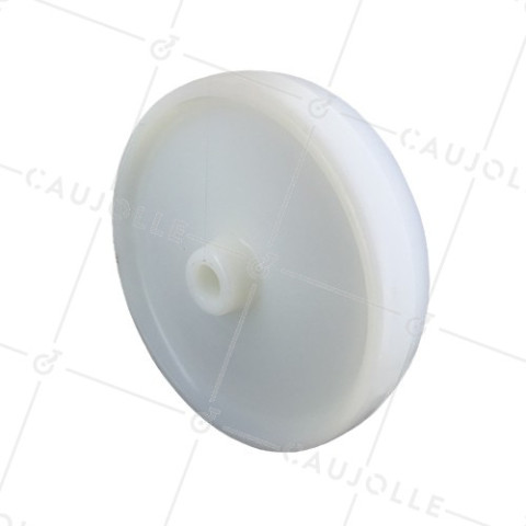 Ruota NYLON DIAMETRO 250 MM CARICO 1500 KG ASSE 25 MM LISCIO • Caujolle
