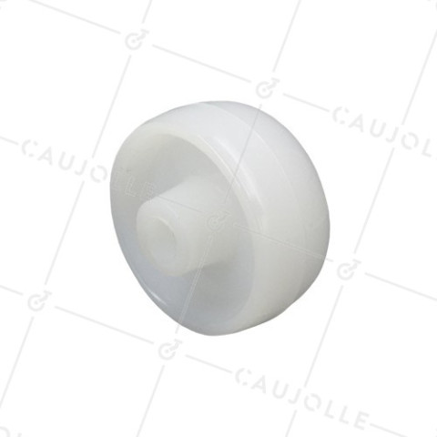 Ruota NYLON DIAMETRO 50 MM CARICO 100 KG ASSE 9 MM - S2450 50/20 LM28 L9 • Caujolle