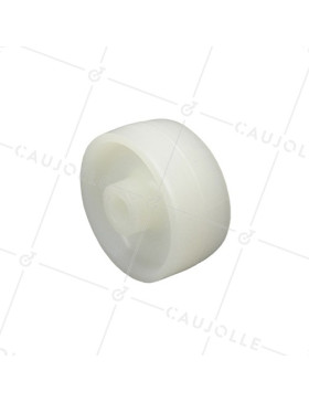 Ruota POLIAMMIDE NYLON DIAMETRO 42 MM CARICO 70KG ASSE 8 MM • Caujolle