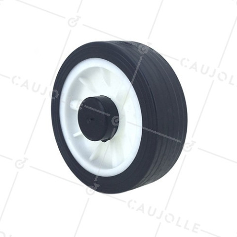 Ruota DI TORELLA DIAMETRO 125 MM CARICO 20 KG ASSE 12 MM LISCIO - S2010P125 • Caujolle