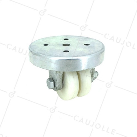 ROULETTE EXTRA-BASSE EN NYLON CHARGE 160 KG SURB 50 • Caujolle