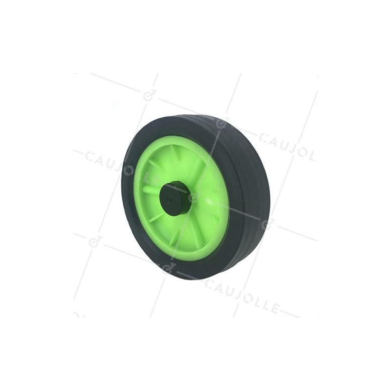 Ruota DI TRANSAT VERDE DIAMETRO 170 MM ASSE 12 MM