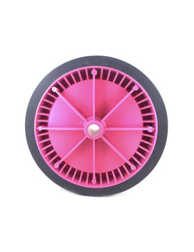 Ruota DI TRANSAT ROSA DIAMETRO 250 MM ASSE 20 MM