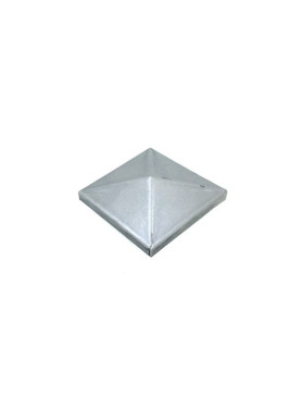 COPERTURA PER PILASTRO DI CANCELLO IN ACCIAIO DA DIPINGERE DI DIMENSIONE 80 x 80 MM