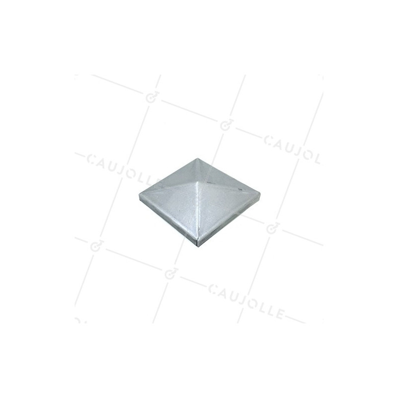 COPERTURA PER PILASTRO DI CANCELLO IN ACCIAIO DA DIPINGERE DI DIMENSIONE 80 x 80 MM
