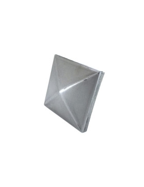COPERTURA PER PILASTRO DI CANCELLO IN ACCIAIO DA DIPINGERE DI DIMENSIONE 80 x 80 MM