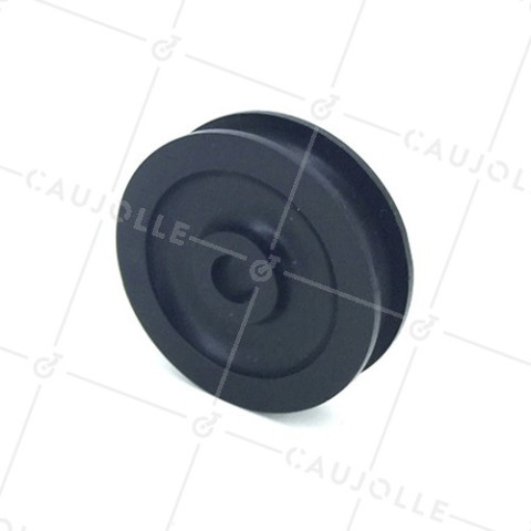 PULLE' IN PLASTICA DIAMETRO 50 MM CARICO 60 KG ASSE 8 MM PER CAVO DI 9 MM • Caujolle