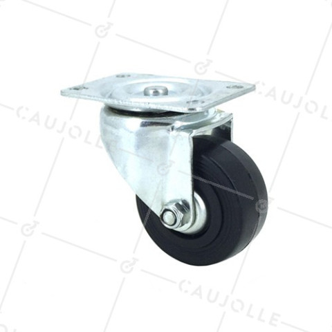 Ruota PIVOTANTE DI MANUTENZIONE CLASSICA DIAMETRO 50 MM CARICO 35 KG - S2C 50 • Caujolle