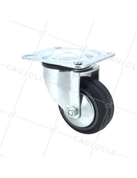 Ruota PIVOTANTE DI MANUTENZIONE CLASSICA DIAMETRO 80 MM CARICO 65 KG - S2C 80 • Caujolle