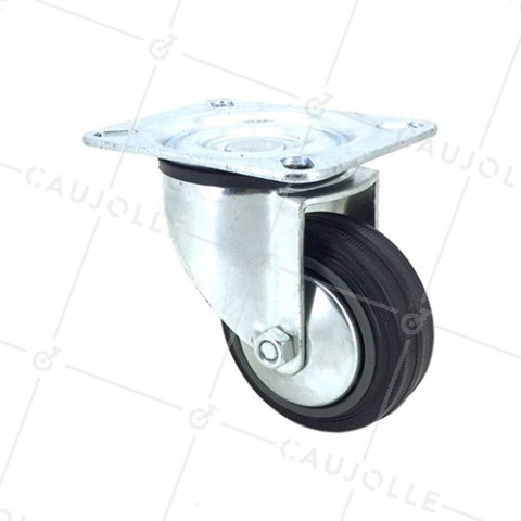 Ruota PIVOTANTE DI MANUTENZIONE CLASSICA DIAMETRO 80 MM CARICO 65 KG - S2C 80 • Caujolle