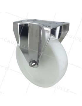 Ruota INOX IN NYLON FISSA DIAMETRO 200 MM CARICO 300 KG • Caujolle