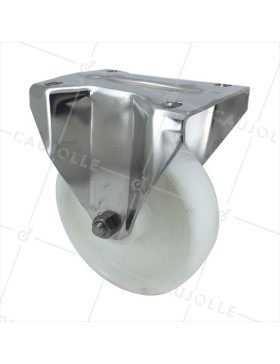 Ruota INOX IN NYLON FISSO DIAMETRO 160 MM CARICO 300 KG • Caujolle