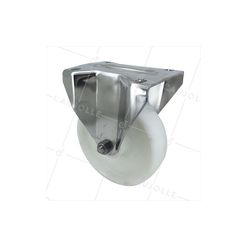 Ruota INOX IN NYLON FISSO DIAMETRO 160 MM CARICO 300 KG