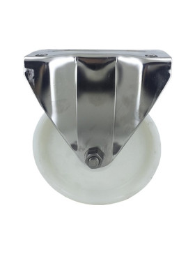 Ruota INOX IN NYLON FISSO DIAMETRO 160 MM CARICO 300 KG