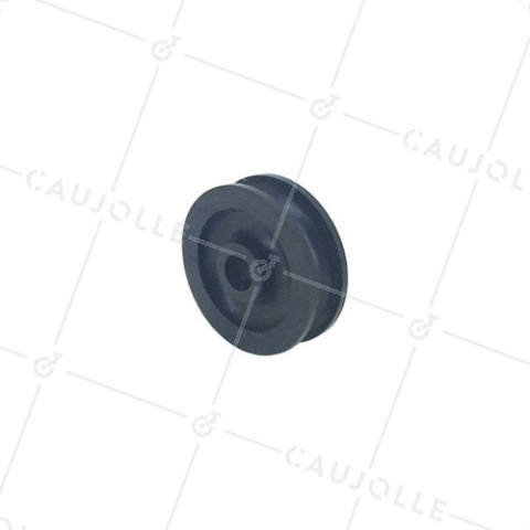 PULLE' IN PLASTICA DIAMETRO 40 MM CARICO 60 KG ASSE 8 MM PER CAVO DI 8 MM • Caujolle