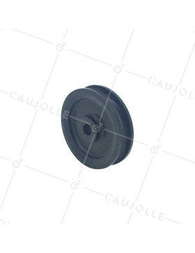 PULLEA PLASTICA DIAMETRO 60 MM ASSE 8 MM CARICO 60 KG PER CAVO DI 9 MM • Caujolle