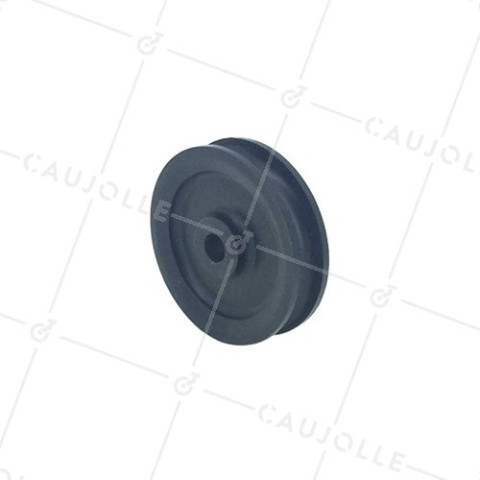 PULLEA PLASTICA DIAMETRO 60 MM ASSE 8 MM CARICO 60 KG PER CAVO DI 9 MM • Caujolle