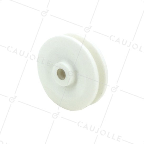 PULEGGIA SINGOLA DIAMETRO 80 MM CARICO 100 KG ASSE 12 MM PER CAVO DI 8 MM • Caujolle
