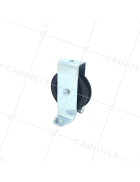 PULLEA A GANCIO DIAMETRO 60 MM CARICO 60 KG PER CAVO DI 8 MM • Caujolle