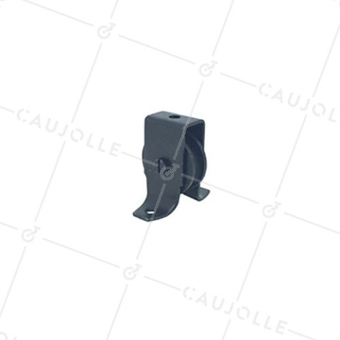 PULLEYS NERE A GAMBE DIAMETRO 30 MM CARICO 25 KG PER CAVO DI 6 MM • Caujolle