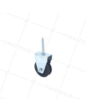 PULLEA A VITE DIAMETRO 40 MM CARICO 60 KG PER CAVO DI 8 MM • Caujolle