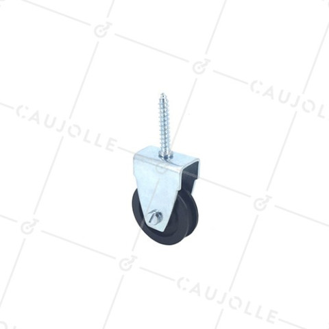 PULLEA A VITE DIAMETRO 40 MM CARICO 60 KG PER CAVO DI 8 MM • Caujolle