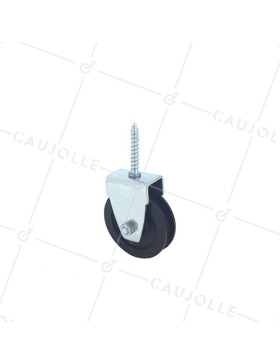 PULLEA A TIRAFONDO DIAMETRO 50 MM CARICO 60 KG PER CAVO DI 8 MM • Caujolle