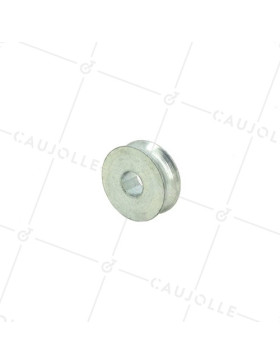 PULLEA SOLA ACCIAIO DIAMETRO 30 MM CARICO 50 KG ASSE 10 MM PER CAVO DI 8 MM • Caujolle