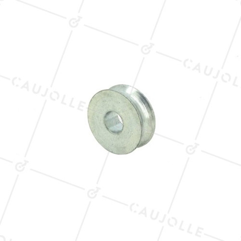 PULLEA SOLA ACCIAIO DIAMETRO 30 MM CARICO 50 KG ASSE 10 MM PER CAVO DI 8 MM • Caujolle