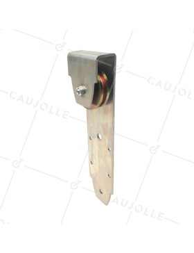 MONTATURA DI PORTALE SOSPESA A Gola QUADRA DIAMETRO 80 MM PER RAIL DI 10 MM CARICO 300 KG • Caujolle