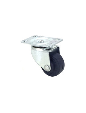 Ruota D'AMEUBLEMENT CAOUTCHOUC DIAMETRO 30 MM CARICO 15 KG - S12C30