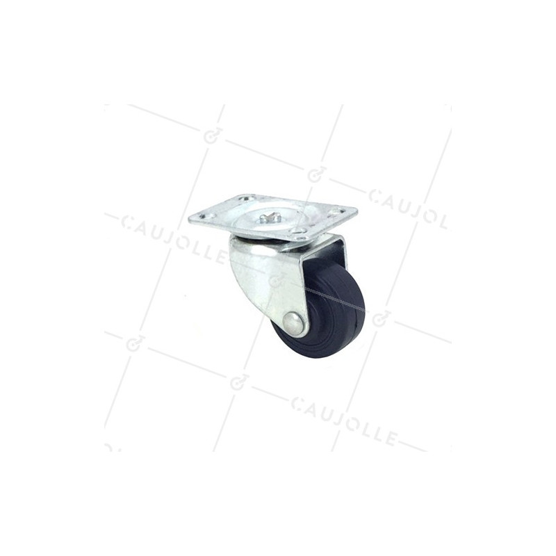 Ruota D'AMEUBLEMENT CAOUTCHOUC DIAMETRO 30 MM CARICO 15 KG - S12C30