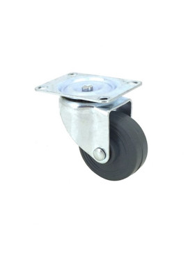 Ruota D'AMEUBLEMENT CAOUTCHOUC DIAMETRO 42 MM CARICO 20 KG - S12C42