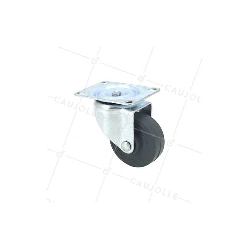 Ruota D'AMEUBLEMENT CAOUTCHOUC DIAMETRO 42 MM CARICO 20 KG - S12C42