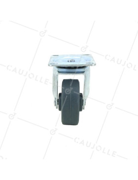 Ruota D'AMEUBLEMENT CAOUTCHOUC DIAMETRO 42 MM CARICO 20 KG - S12C42