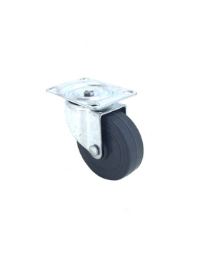 Ruota D'AMEUBLEMENT CAOUTCHOUC DIAMETRO 50 MM CARICO 30 KG - S12C50