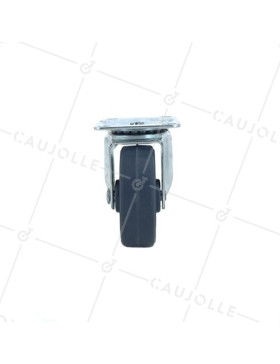 Ruota D'AMEUBLEMENT CAOUTCHOUC DIAMETRO 50 MM CARICO 30 KG - S12C50