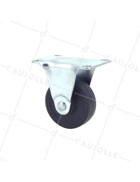 Ruota D'AMEUBLEMENT CAOUTCHOUC DIAMETRO 42 MM CARICO 20 KG - S18C42 • Caujolle