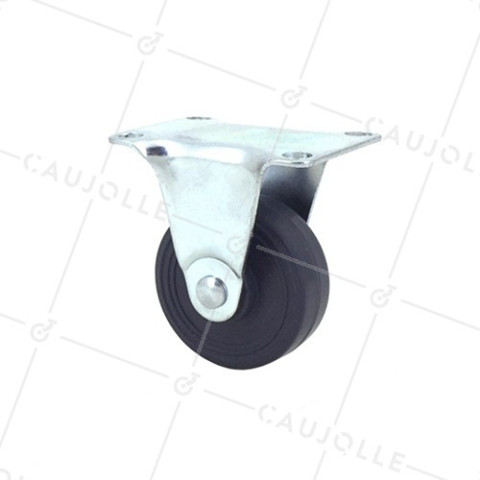 Ruota D'AMEUBLEMENT CAOUTCHOUC DIAMETRO 42 MM CARICO 20 KG - S18C42 • Caujolle