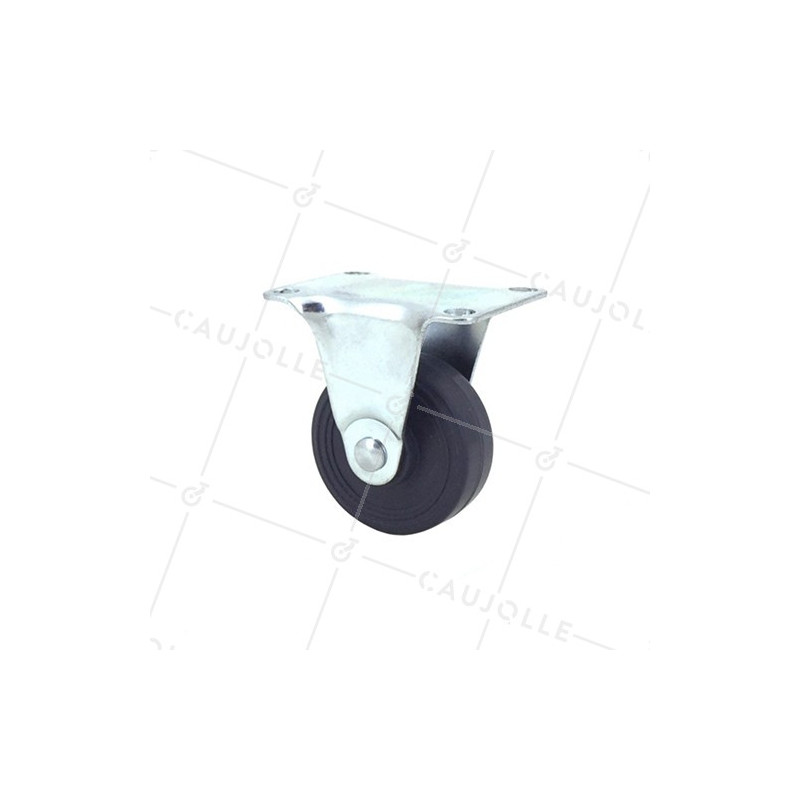 Ruota D'AMEUBLEMENT CAOUTCHOUC DIAMETRO 42 MM CARICO 20 KG - S18C42