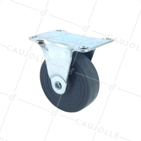 Ruota D'AMEUBLEMENT CAOUTCHOUC DIAMETRO 50 MM CARICO 30 KG - S18C50 • Caujolle