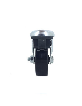 Ruota D'ARREDAMENTO PIVOTANTE A Foro di fissaggio CON FRENATORE DIAMETRO 50 MM CARICO 40KG CON FISSAGGIO DI 10 MM - S21PP 50BL
