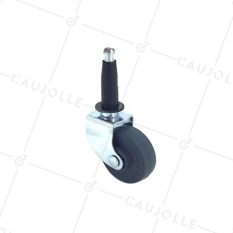 Ruota D’AMEUBLEMENT PIVOTANTE A ROD DIAMETRO 35 MM CARICO 15 KG -S40C35 • Caujolle